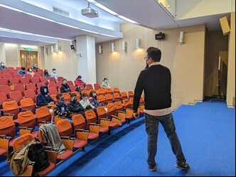 Figure 3. At the general education lecture titled “Long-term care and how far we are from it” held on December 27, 2022, we invited students to learn about the operations of long-term care and the peripheral industries for the elderly population