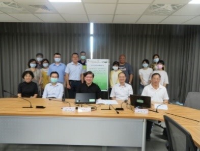 Figure 1. NCUE President signing the ‘Protection and Occupational Safety and Health Policy of National Changhua University of Education’