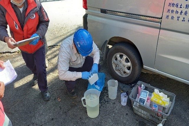 Figure 9. Water quality inspection at Baoshan Campus