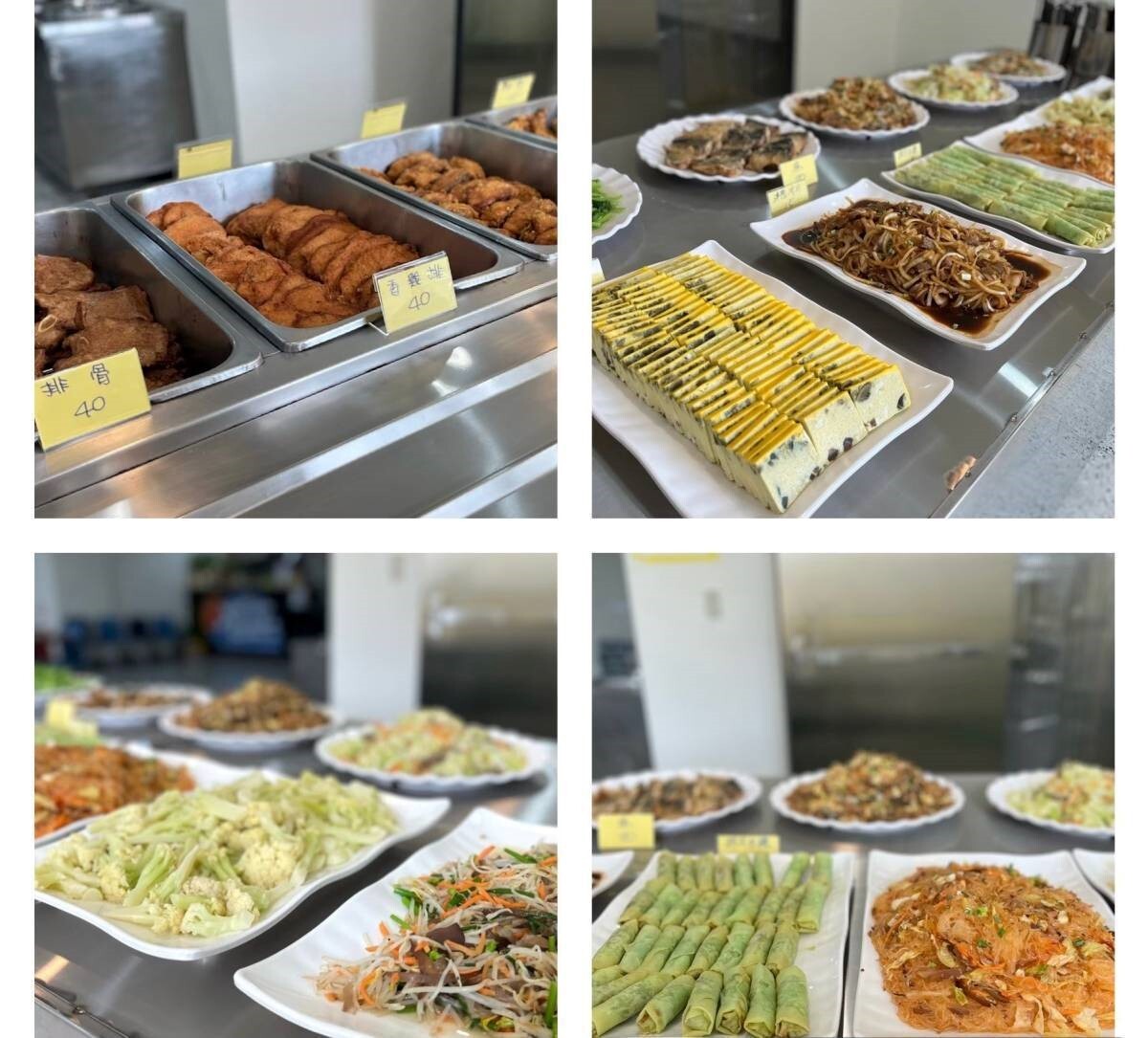 Figure 2. Buffet-style meals made by our school cafeterias with local ingredients