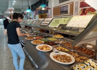 Figure 5. Diversity of food options provided at cafeterias and restaurants on the campus of NCUE.