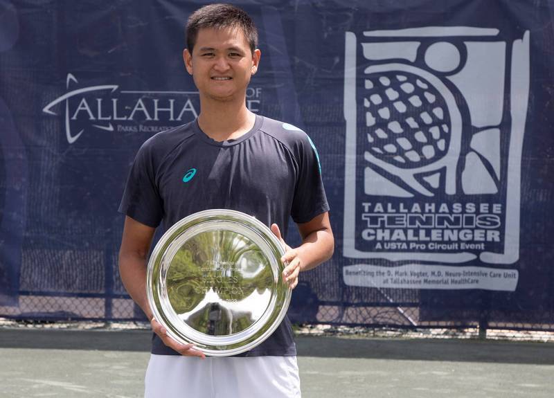Figure 4. NCUE’s students studying a Master Degree in the Institute of Sports and Health have won the ATP Challenger Tallahassee championship in USA