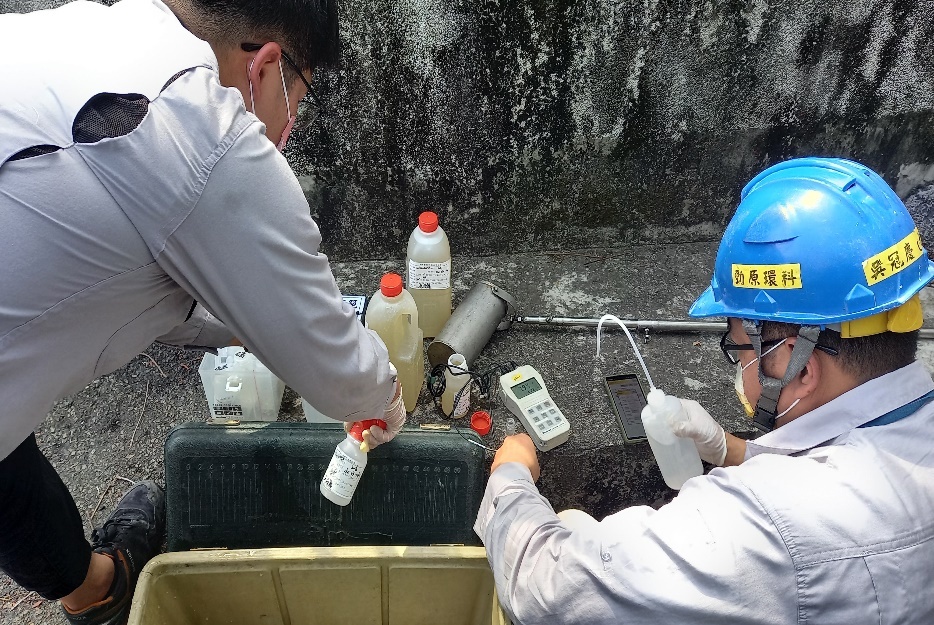 Figure 3. Discharged wastewater quality inspection at the Baoshan Campus Sewage Treatment Facility