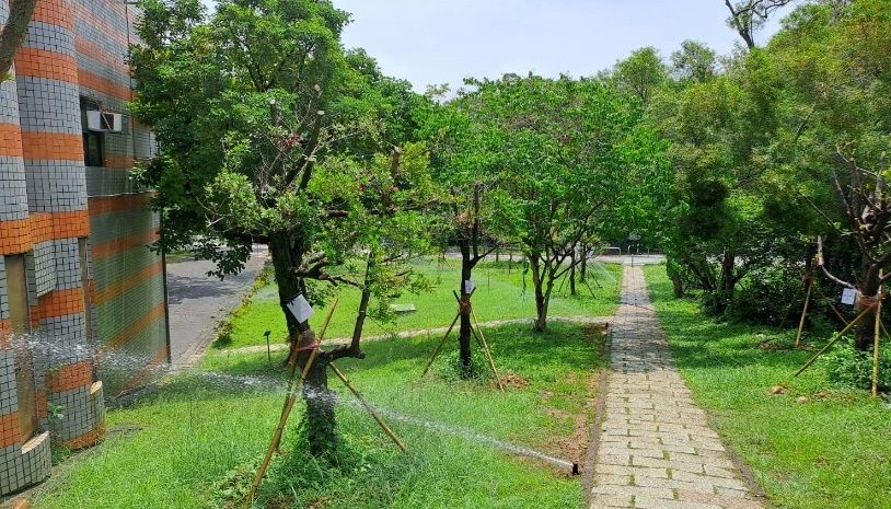 Figure 6. The Baoshan Campus - Lawn sprinkler system at the College of Technology