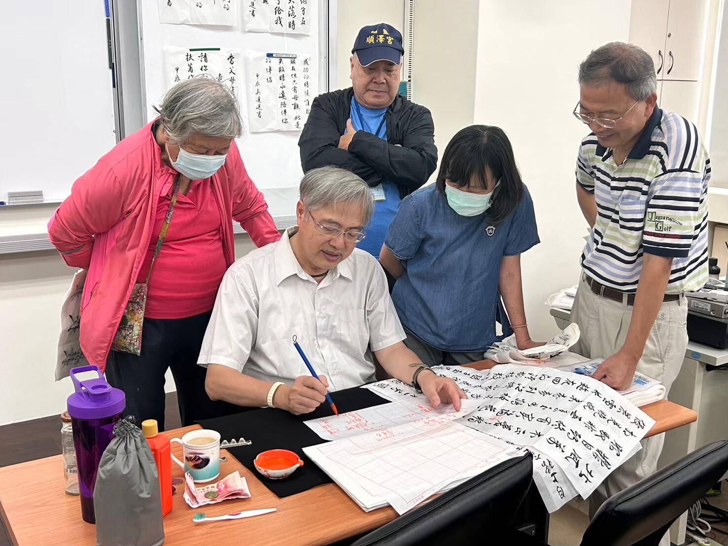 Calligraphy Class at Senior Citizens' University