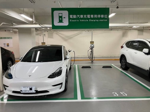 Figure 4. The EV charging stations for parking spaces at NCUE are still under construction. The image above is for reference