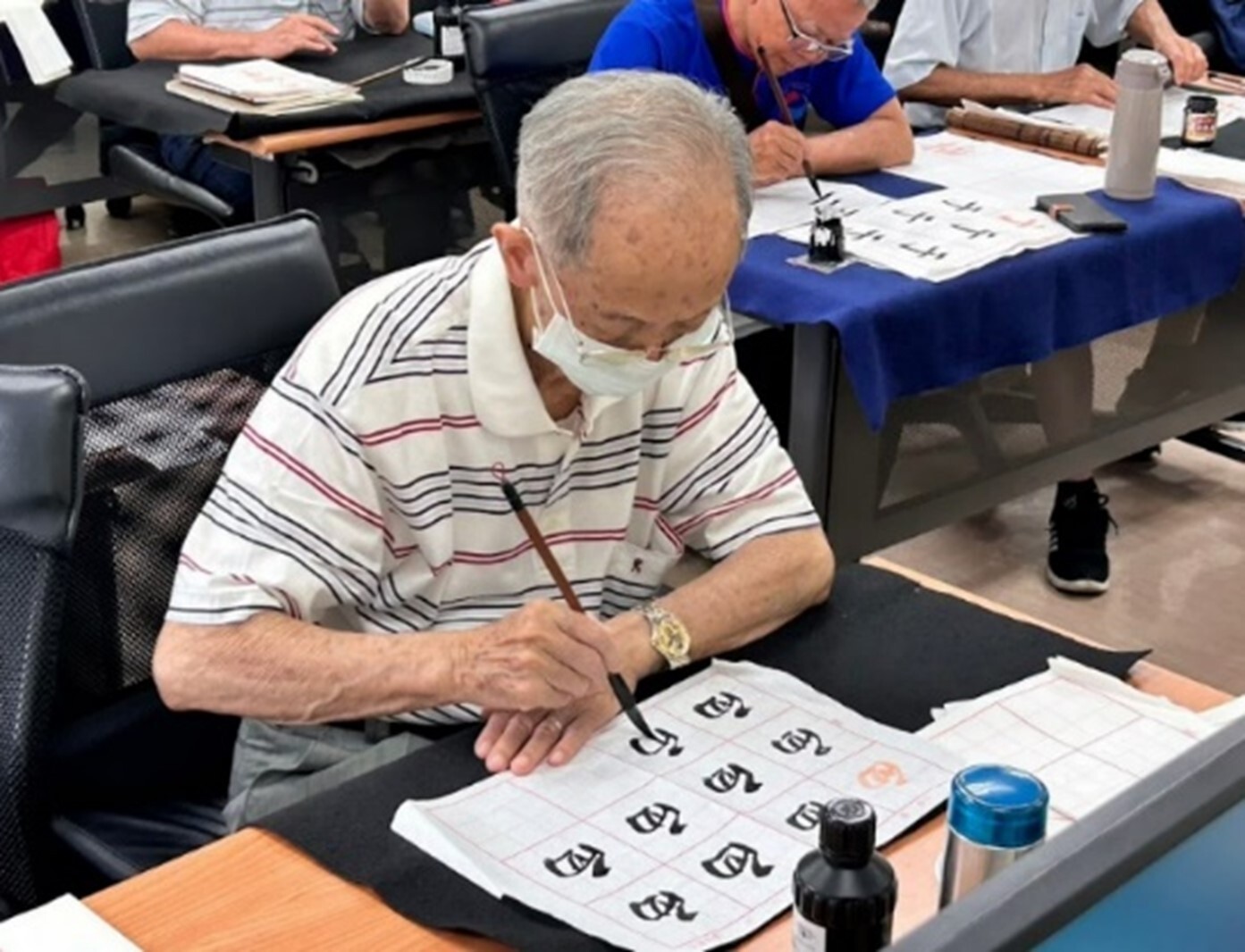 Community educational events- Senior Citizens' University Calligraphy Class