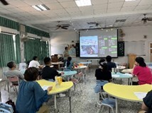 Figure6. October 13, 2023 - Self-organized Group: Course on Interdisciplinary Reading and Inquiry in Natural Sciences at Douliu Junior High School, Yunlin County