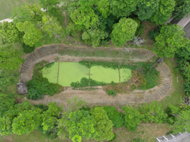 Detention basin in the Baoshan Campus