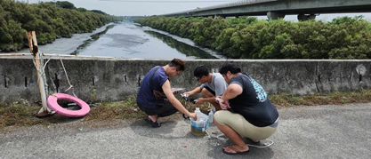 2023/06 Water Quality Survey Team - The Department of Biology’s 2023 USR project implementation, investigating water quality in the upper, middle, and lower reaches of rivers