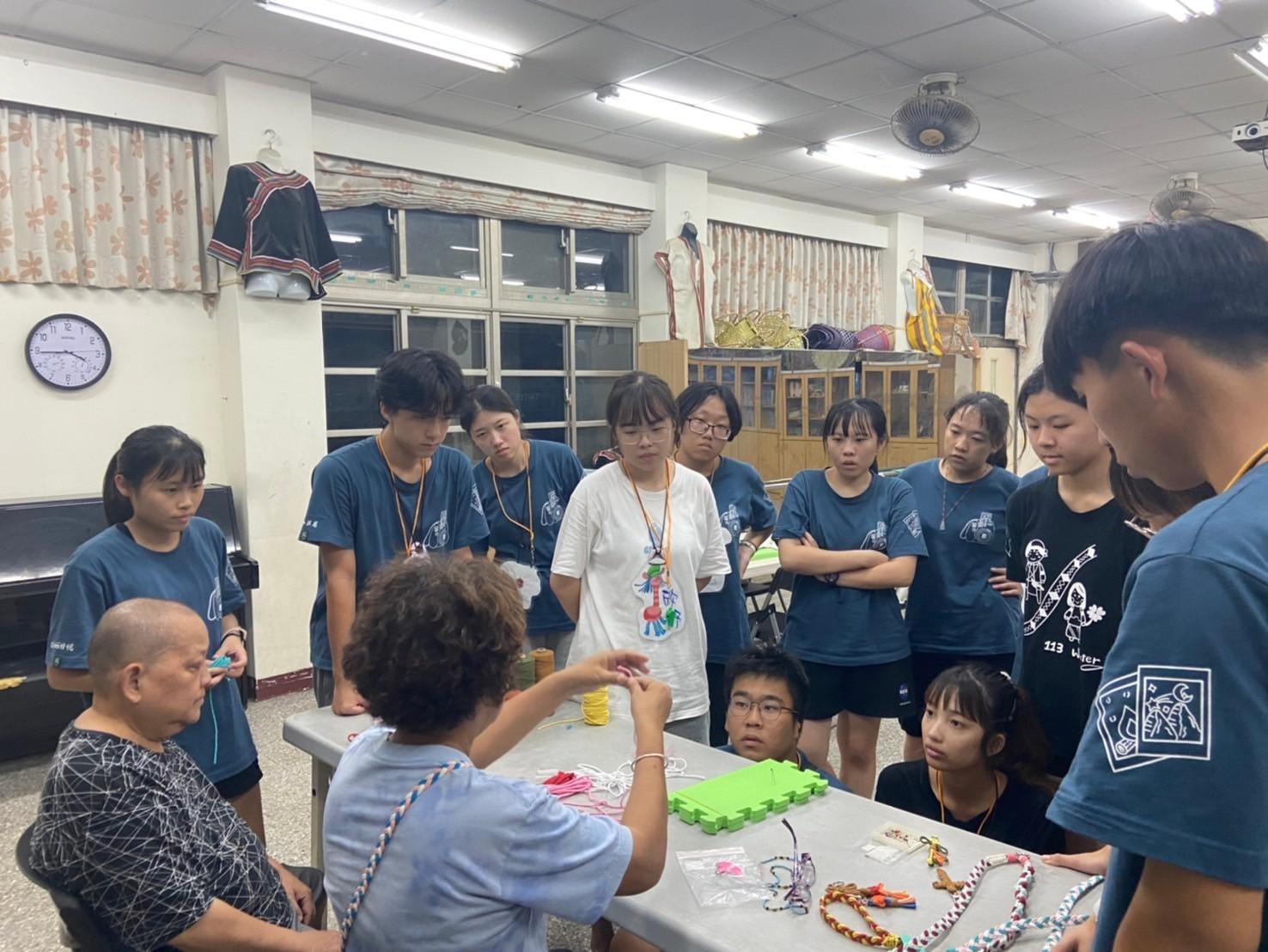 Figure 12. Mountain Service Club’s Traditional Night – Mobile Phone Strap Making