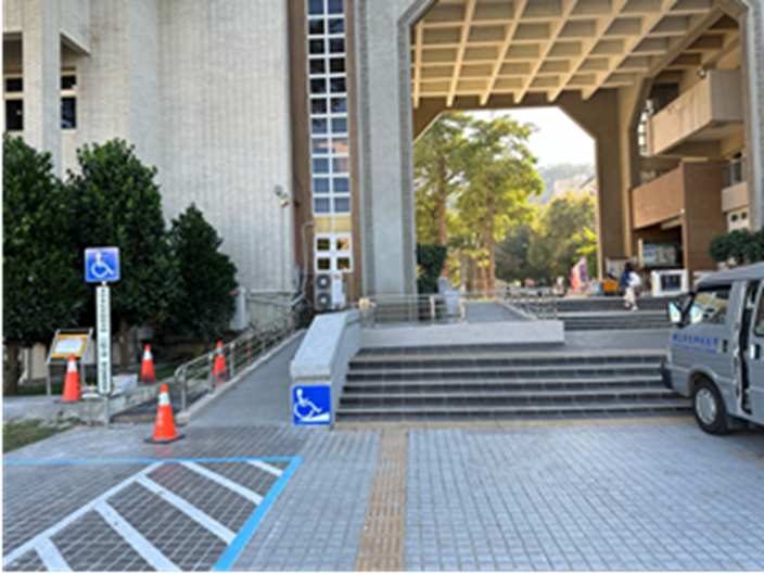 Figure 10: Accessible ramp and parking space