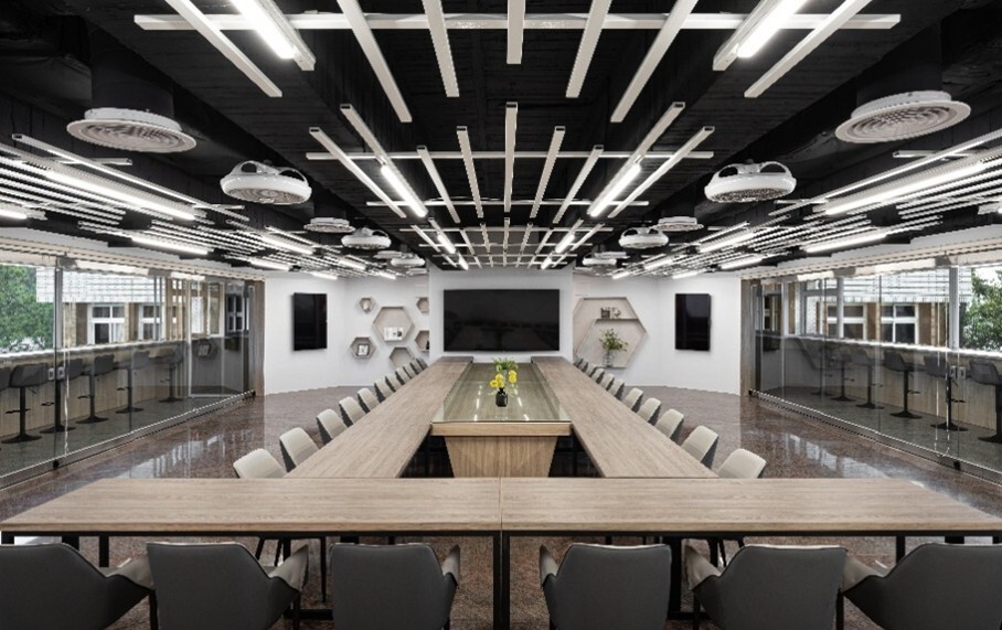 Figure 16. Alumni Hall as Conference Room, and Its Display Area