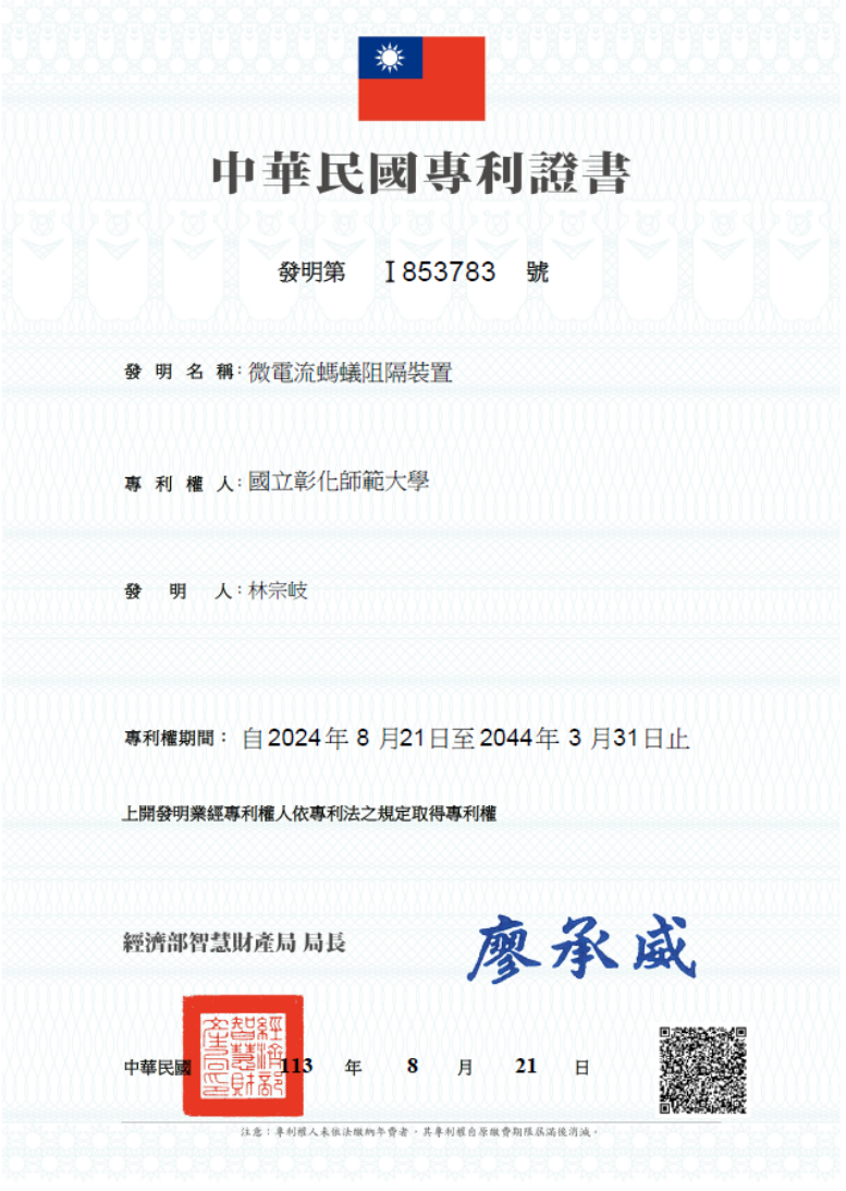 Figure 4. Relevant Patent Certificates
