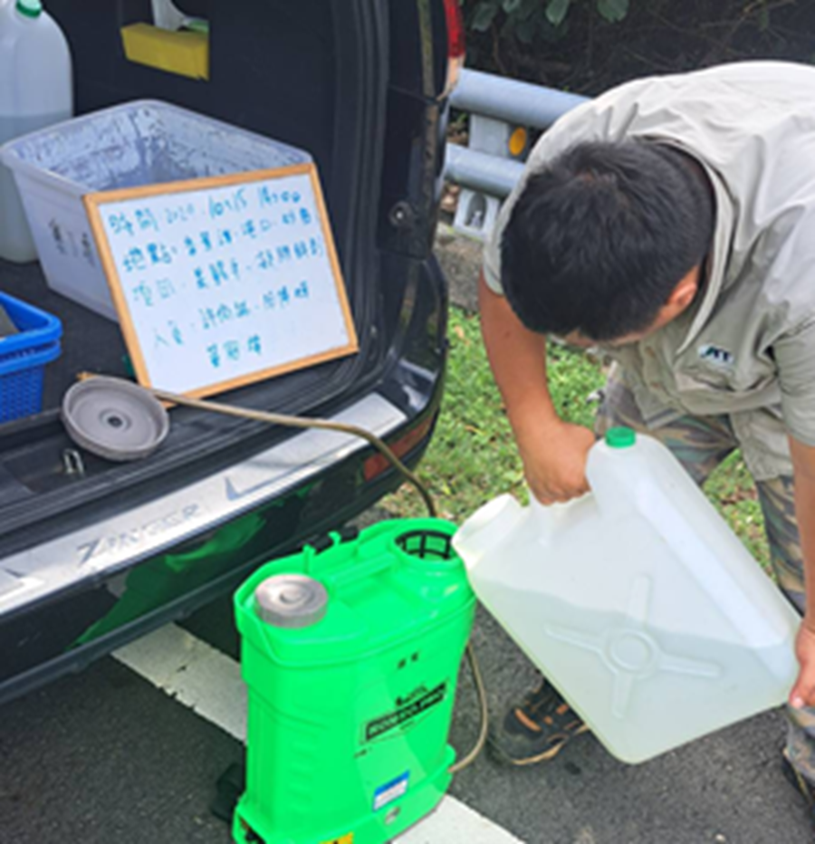 Figure 6. Yellow Crazy Ant control operations