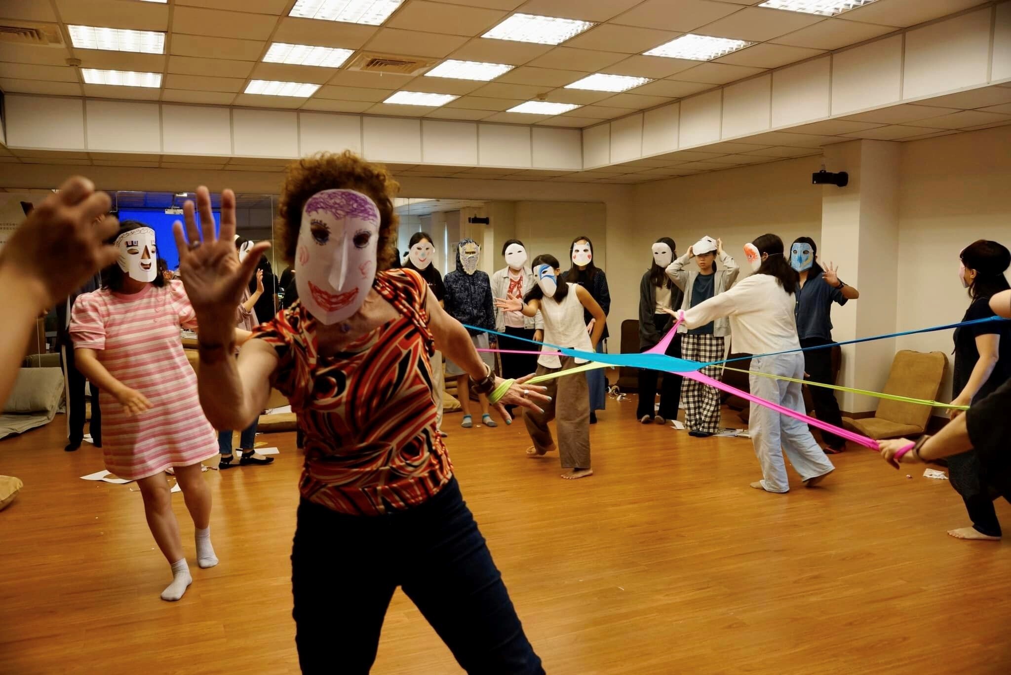 Figure 8: Dancing while wearing masks