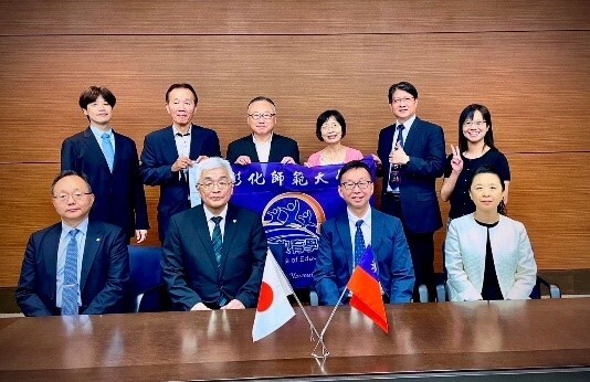Figure 11: College of Education faculty group photo with Fukuoka University of Education President and other faculty