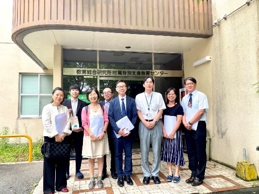 Figure 12: College of Education faculty visiting Fukuoka University of Education's teaching environment