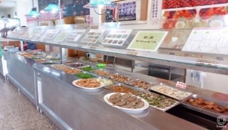 Figure 2: Suggestions for Healthy Dietary Combinations are posted on the pick-up counters to enhance teachers' and students' knowledge regarding healthy eating.