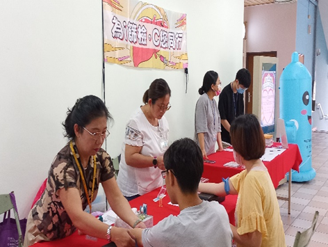 Figure 6. NCUE collaborated with Health Bureau to organize "Screen for Love ~ Love Yourself, Love Screening" activity with enthusiastic participation