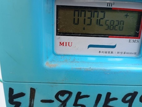 Figure 2: Schematic diagram of water meter reading points recorded daily by the university’s electrical staff