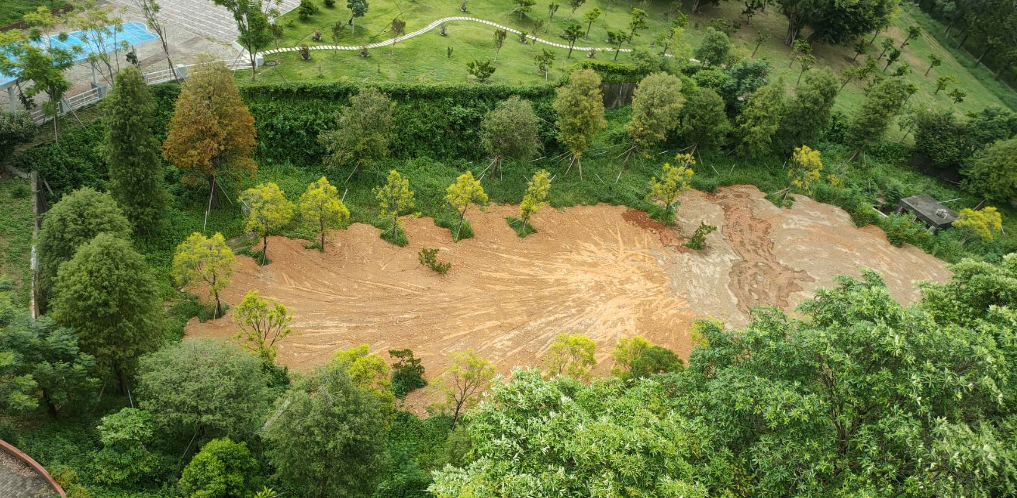 Figure 12: Detention basin at the Baoshan Campus