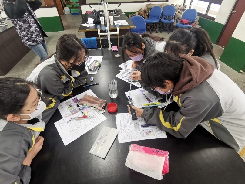 Figure 3. July 2024 Cao-Hu Junior High School Water Quality Testing and Analysis Course