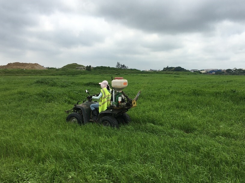 Taoyuan International Airport RIFA control team of NCUE assisting Taoyuan Airport on-site control work