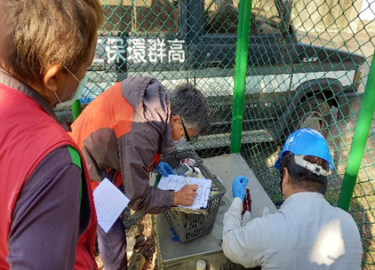 The above photo depicts water quality testing on Jinde Campus