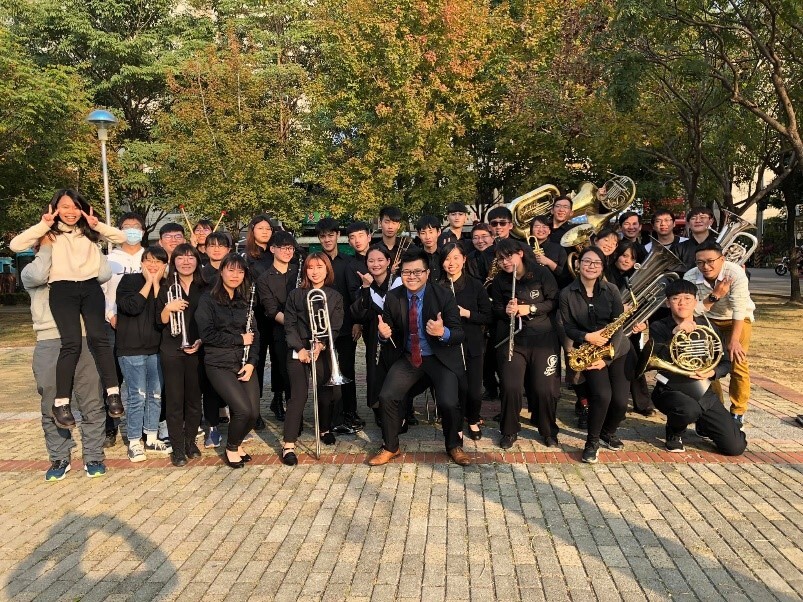 Performance in the park at the 2021 Chiayi City International Band Festival