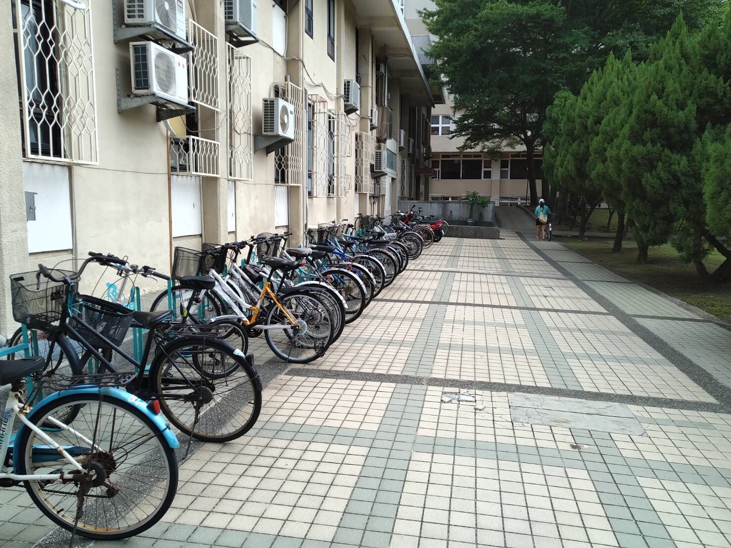 Bicycle parking lot-administrative and teaching area